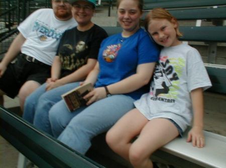 The Wilsons at Riverdogs Baseball