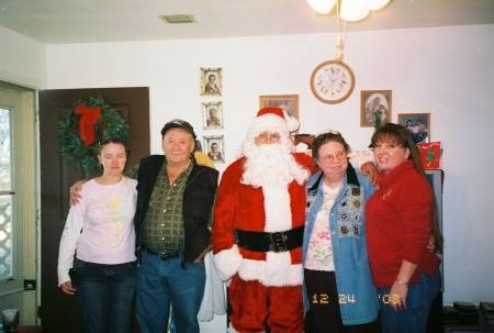 Me, Santa,Dawn, Shirley and Jim