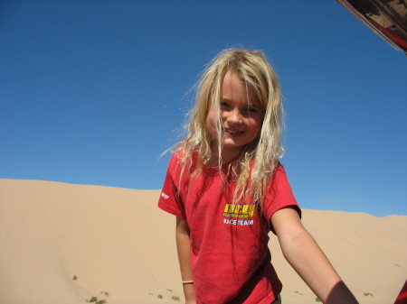 Darian at the desert in Glamis