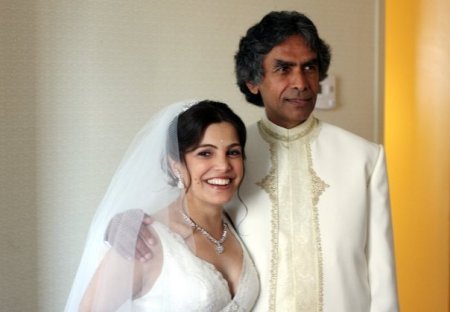 Nisha and her Father on Nisha's Wedding Day