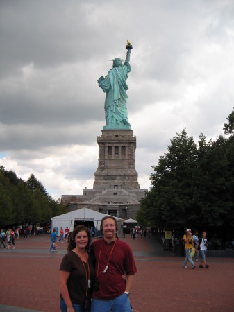 Steve & Amy at the Statue of Liberty