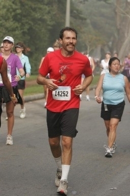 running in SF womens marathon with Alicia