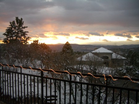 Sunset, at home in CO.