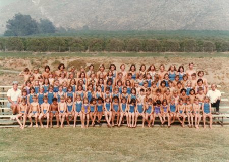 Grand Terrace Swim Team during the 1970's