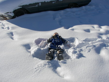 Daddy's little snow man Austin