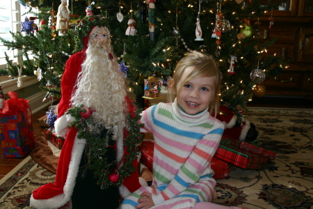 Kayleigh at the Christmas Tree 2008