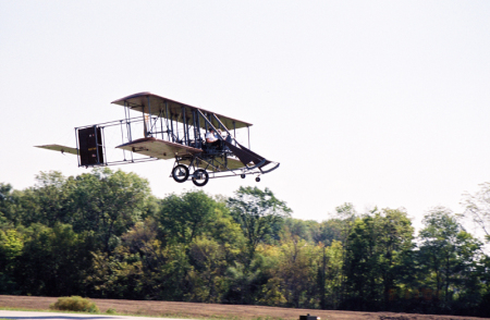 Flying in Wright B Flyer