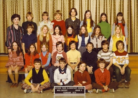 1975 - grade 5 - Mrs. Snyder