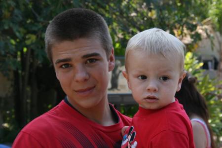 Two of my 3 Grandsons... Santa Barbara Zoo 200