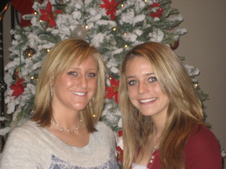 Amanda and Kelsey - Xmas 2008