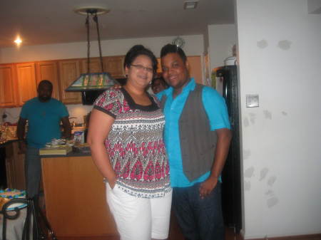 My oldest Son (21st B-day) with his godmother