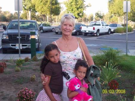 Grandma Jo with granddaughters