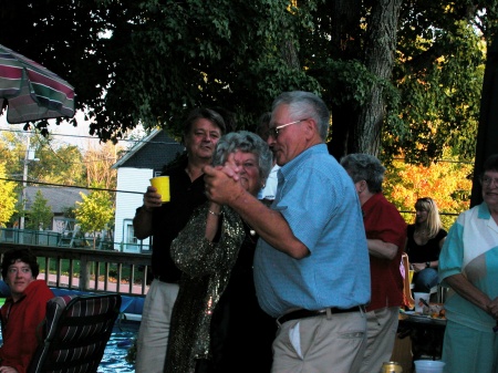 Mom and Dad Dancing to the live music!