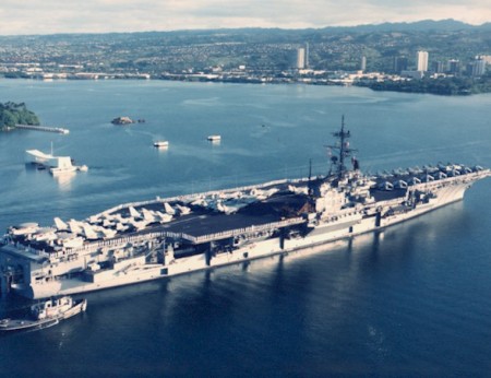 USS Ranger at Pearl Harbor 1970