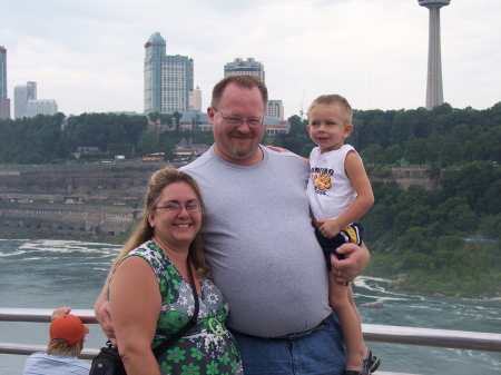 My wife Melissa, Parker and I at Niagara Falls