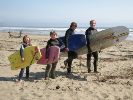 Grandkids and son Chris