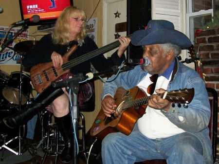 Donna with blues legend Warner Williams