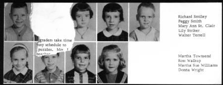 Reddick Elementary First Grade Class 1961
