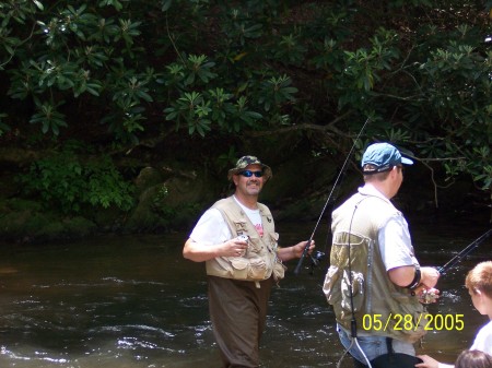 Trout fishing in North Georgia Mountains
