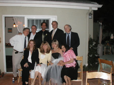 The Beverly HIlls Gang & me at the wedding