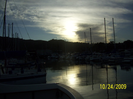 End of a perfect day on the water