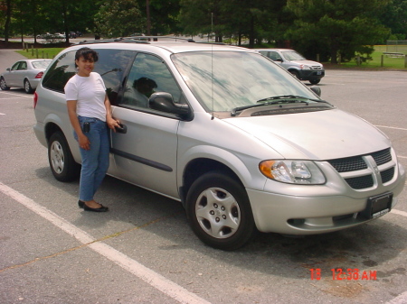 Wifey and the van.