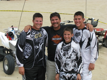Ryan, Rick, Brett and Jeremy Pismo Beach 8/08