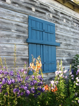 Original log cabin in Grand Portage, MN
