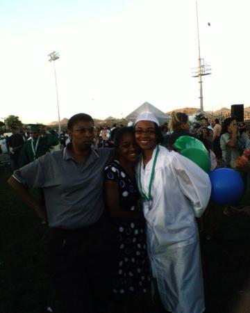 me, ana, and lexi at ana's graduation