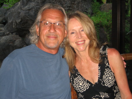 My wife Deb and I in the islands.