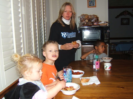 Grandma Peggy and the grandbabies