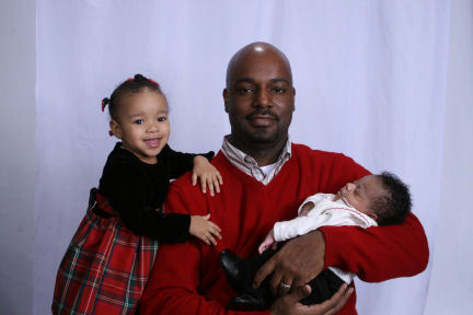 My husband Anson and children