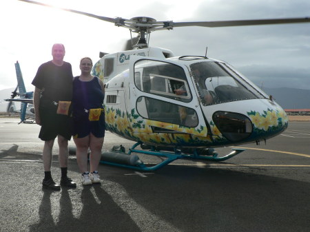 Me and Diane Helicopter Ride in Maui Oct. 2008