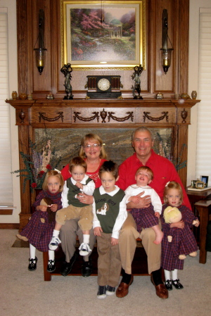 Annual Christmas Photo with the Grandchildren