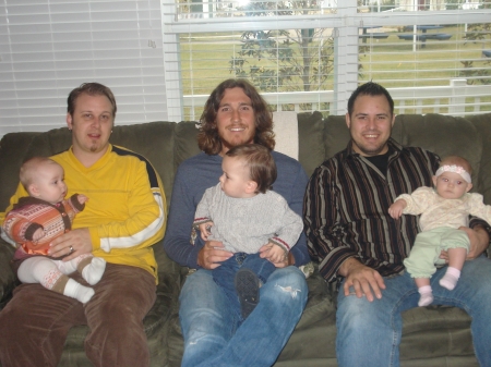 My Three sons (in-law) and their rug rats.