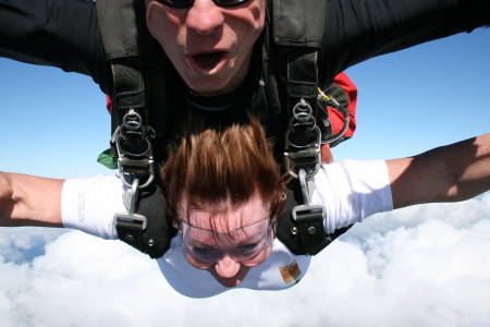 Freefall from 12500 ft