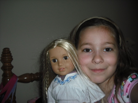 Caitlyn and her American Girl Doll "julie"