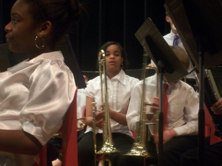 My daughter at her winter concert