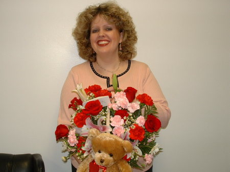 MB with Valentine gift, 2008