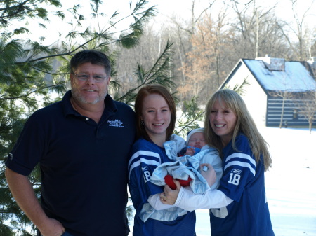 Christmas Day 2008 - Ken, Brittany, Caden & me