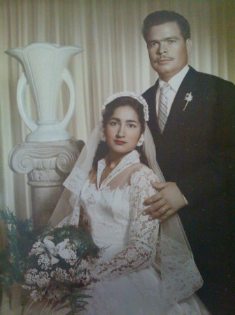 Mom & Dad Wedding Picture 1956