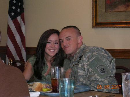 1st visit home from Iraq