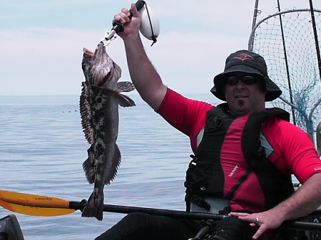 Ling Cod in a Kayak, North Coast