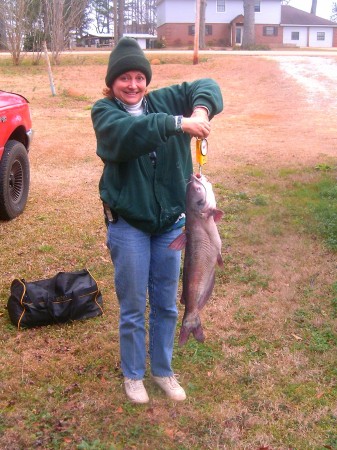 This is me and my 11 lbs. river cat