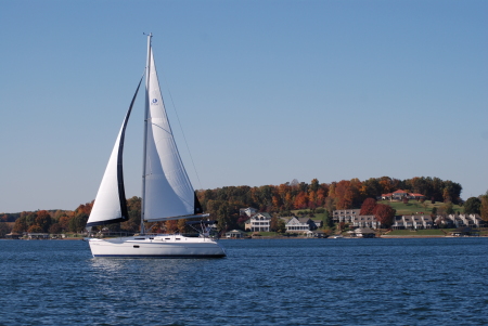 Sailing on the lake!