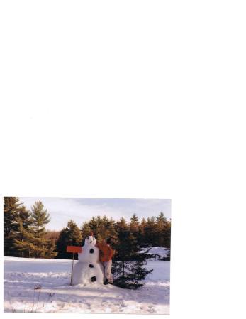 me in maine first snow man