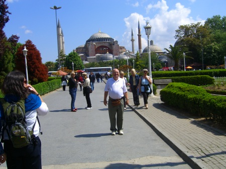 Carl at the Blue Mosque 2008 Istanbul Turkey