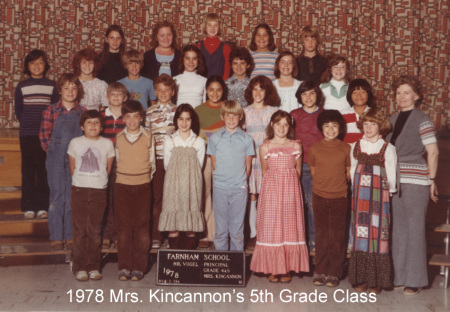 Mrs. Kincannon's 4th & 5th Grade Class 1978