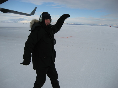 Bustin' a pose in Antarctica, Oct. 2008