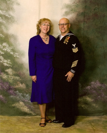 Brenda and Chuck at a JROTC ball (dance)